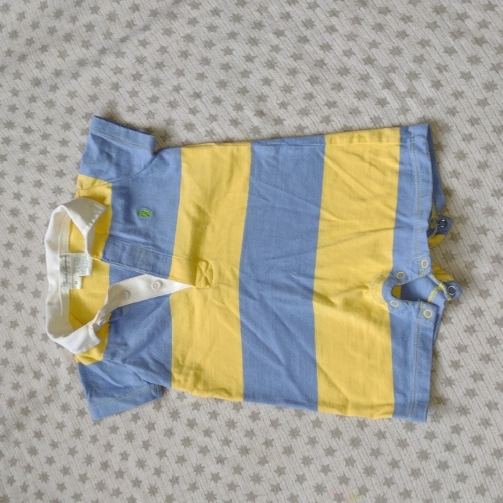 Bright Blue and Yellow Polo One-Piece